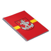 Flagge von Vilnius, Litauen-Notebook Notizblock (Rechte Seite)