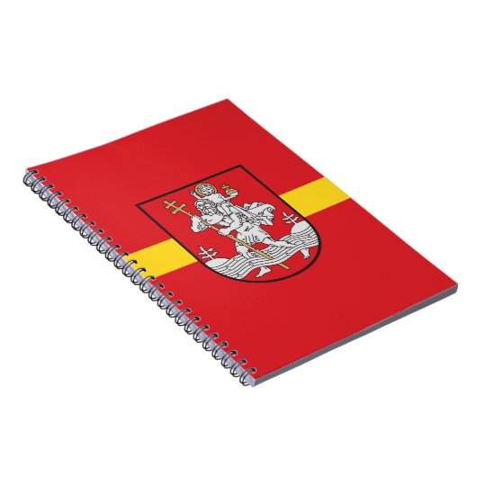 Flagge von Vilnius, Litauen-Notebook Notizblock (Rechte Seite)