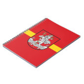 Flagge von Vilnius, Litauen-Notebook Notizblock (Linke Seite)