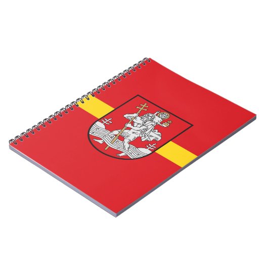 Flagge von Vilnius, Litauen-Notebook Notizblock (Linke Seite)