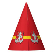 Flagge von Vilnius, Litauen Party Hat Partyhütchen (Rückseite)