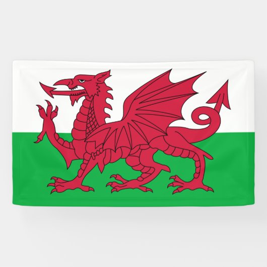 Flagge von Wales Banner (Horizontal)