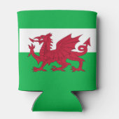 Flagge von Wales (Cymru) Dosenkühler (Rückseite)