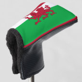 Flagge von Wales (Cymru) Golf Headcover (3/4 Vorderseite)