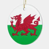Flagge von Wales (Cymru) Keramik Ornament (Links)
