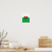 Flagge von Wales (Cymru) Poster (Küche)
