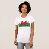 Flagge von Wales - der rote Drache - Baner Cymru T-Shirt (Vorne ganz)