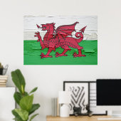 Flagge von Wales, geerbt Poster (Heimbüro)