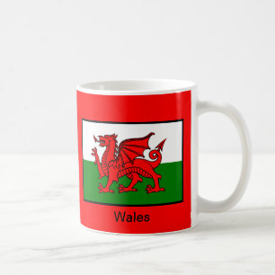 Flagge von Wales Kaffeetasse