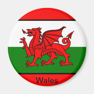 Flagge von Wales Magnet