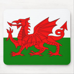 Flagge von Wales Mousepad