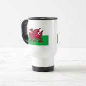 Flagge von Wales Reisebecher (Vorderseite Links)