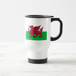 Flagge von Wales Reisebecher