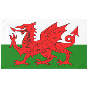 Flagge von Wales Tischdecke