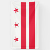 Flagge von Washington D.C. (District of Columbia) Banner (Vertikal)