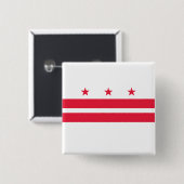 Flagge von Washington D.C. (District of Columbia) Button (Vorne & Hinten)