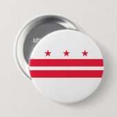 Flagge von Washington D.C. (District of Columbia) Button (Vorne & Hinten)