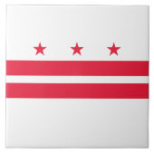 Flagge von Washington D.C. (District of Columbia) Fliese (Vorderseite)