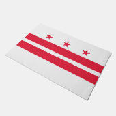 Flagge von Washington D.C. (District of Columbia) Fußmatte (Schrägansicht)