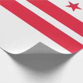 Flagge von Washington D.C. (District of Columbia) Geschenkpapier (Ecke)