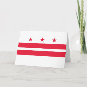 Flagge von Washington D.C. (District of Columbia) Karte