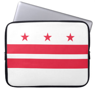Flagge von Washington D.C. (District of Columbia) Laptopschutzhülle