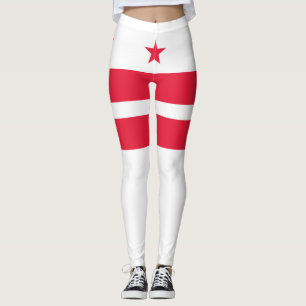 Flagge von Washington D.C. (District of Columbia) Leggings