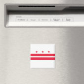 Flagge von Washington D.C. (District of Columbia) Magnet (In Situ (Geschirrspüler))