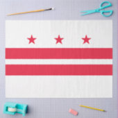 Flagge von Washington D.C. (District of Columbia)  Seidenpapier (Basteln)