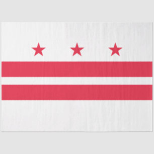 Flagge von Washington D.C. (District of Columbia)  Seidenpapier