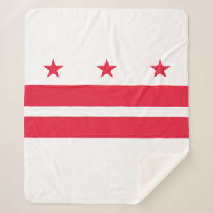 Flagge von Washington D.C. (District of Columbia) Sherpadecke