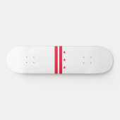 Flagge von Washington D.C. (District of Columbia) Skateboard (Horizontal)