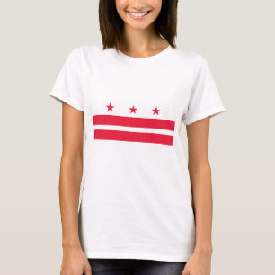 Flagge von Washington D.C. (District of Columbia) T-Shirt