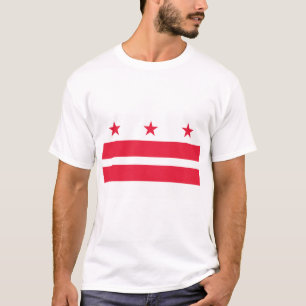 Flagge von Washington D.C. (District of Columbia) T-Shirt