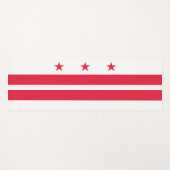 Flagge von Washington D.C. (District of Columbia) Yogamatte (Vorderseite (Horizontal))
