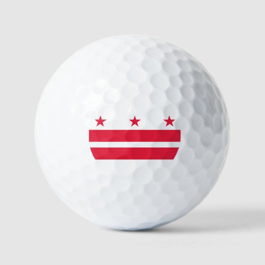 Flagge von Washington DC Golfball (Vorderseite)