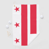 Flagge von Washington DC Golfhandtuch (Insitu)
