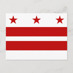 Flagge von Washington DC Postkarte