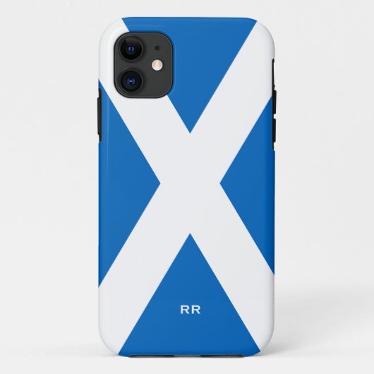 Flagge von Weiß Schottlands Saltire auf blauem St Case-Mate iPhone Hülle (Rückseite)