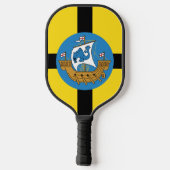 Flagge von Wellington City, Neuseeland Pickleball Schläger (Rückseite)