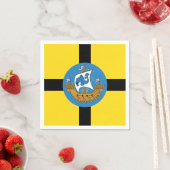 Flagge von Wellington City, Neuseeland Serviette (Beispiel)