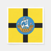 Flagge von Wellington City, Neuseeland Serviette (Vorderseite)
