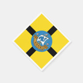 Flagge von Wellington City, Neuseeland Serviette (Ecke)