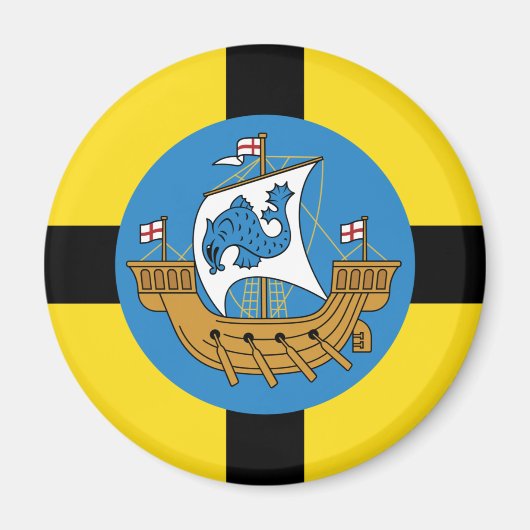 Flagge von Wellington, Neuseeland Magnet (Vorne)