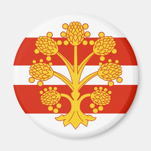 Flagge von Westmorland Magnet (Vorne)