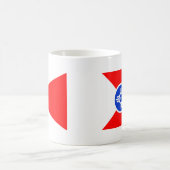 Flagge von Wichita Kansas Kaffeetasse (Mittel)