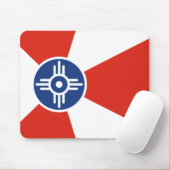 Flagge von Wichita (Kansas, USA) Mousepad (Mit Mouse)
