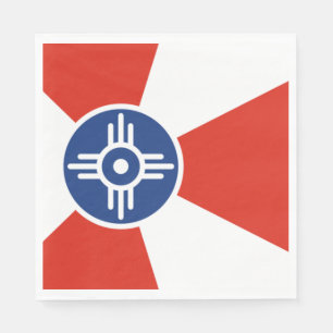 Flagge von Wichita (Kansas, USA) Serviette