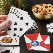 Flagge von Wichita (Kansas, USA) Spielkarten (In Situ)