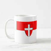 Flagge von Wien, Österreich Kaffeetasse (Links)